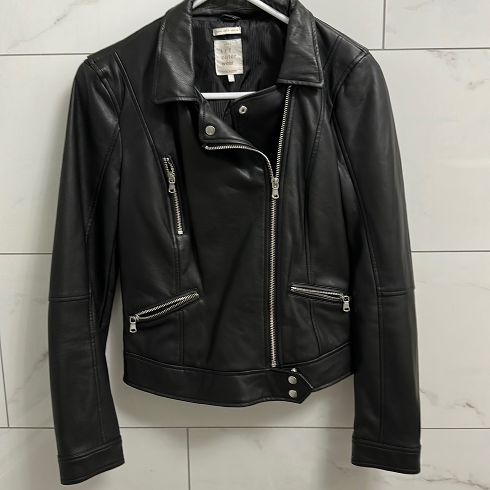 Faux leather jacket